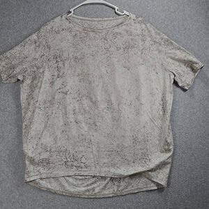 Lululemon All Yours Womens Tee Black White Tie Dye Short Sleeve Activewear Top 2